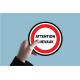 Attention chevaux panneau attention autocollant sticker logo587