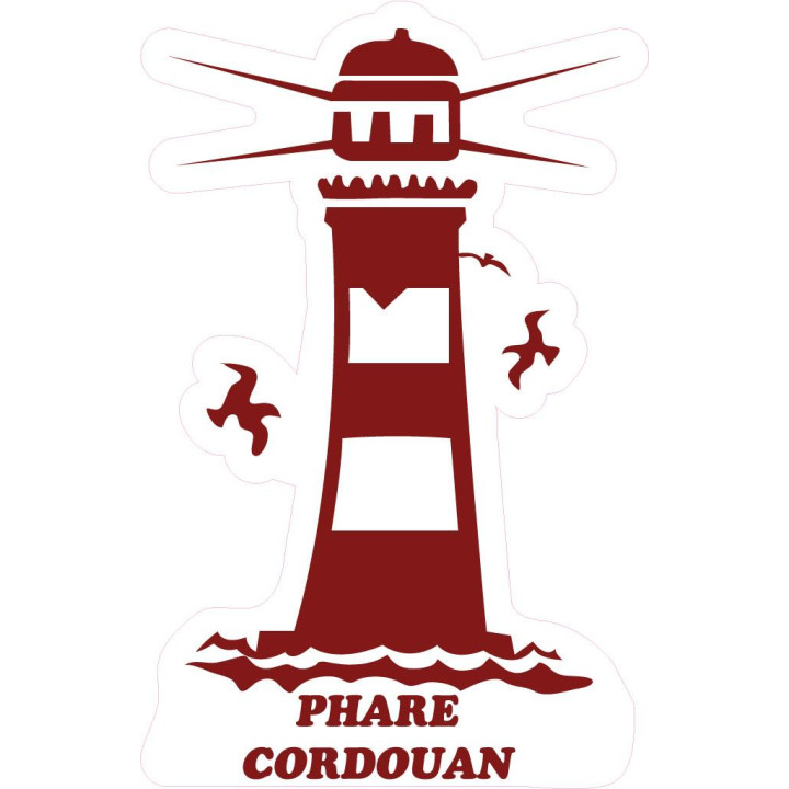 Phare Cordouan 33 Gironde phare oiseau mer autocollant sticker logo5