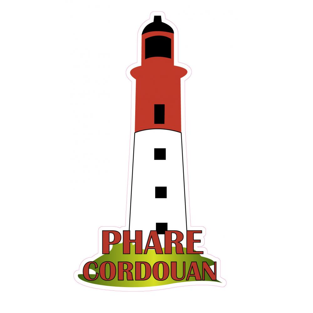 Phare Cordouan phare herbe couleur Gironde autocollant sticker logo6