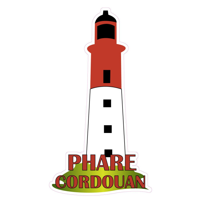 Phare Cordouan phare herbe couleur Gironde autocollant sticker logo6