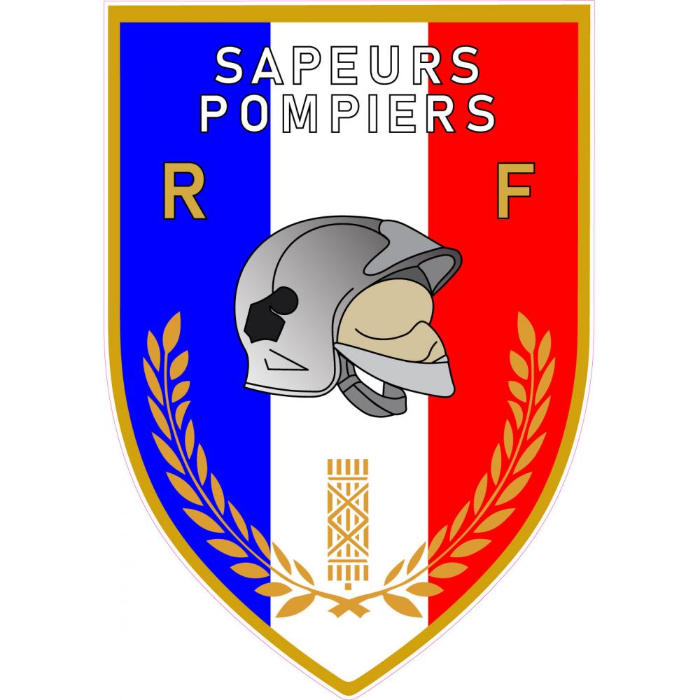 Sapeurs pompiers RF logo groupe d'intervention autocollant sticker logo535