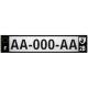64 Pau autocollant sticker plaque immatriculation auto ville
