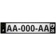 64 Pau autocollant sticker plaque immatriculation auto ville