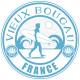 Vieux Boucau France Surf vague mer coquillage soleil autocollant sticker logo376
