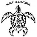 Tortue maori soleil Nouvelle-Calédonie mer voiture autocollant sticker logo357