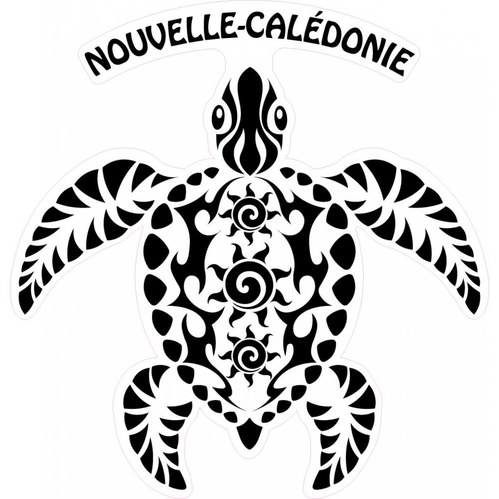 Tortue maori soleil Nouvelle-Calédonie mer voiture autocollant sticker logo357