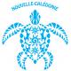 Tortue maori soleil Nouvelle-Calédonie mer voiture autocollant sticker logo357