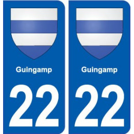 22 Guingamp blason ville autocollant plaque sticker