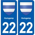 22 Guingamp blason ville autocollant plaque sticker