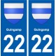 22 Guingamp blason ville autocollant plaque sticker