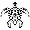 Tortue maori soleil animal mer autocollant sticker logo645