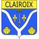 Clairoix 60 ville sticker blason écusson autocollant adhésif