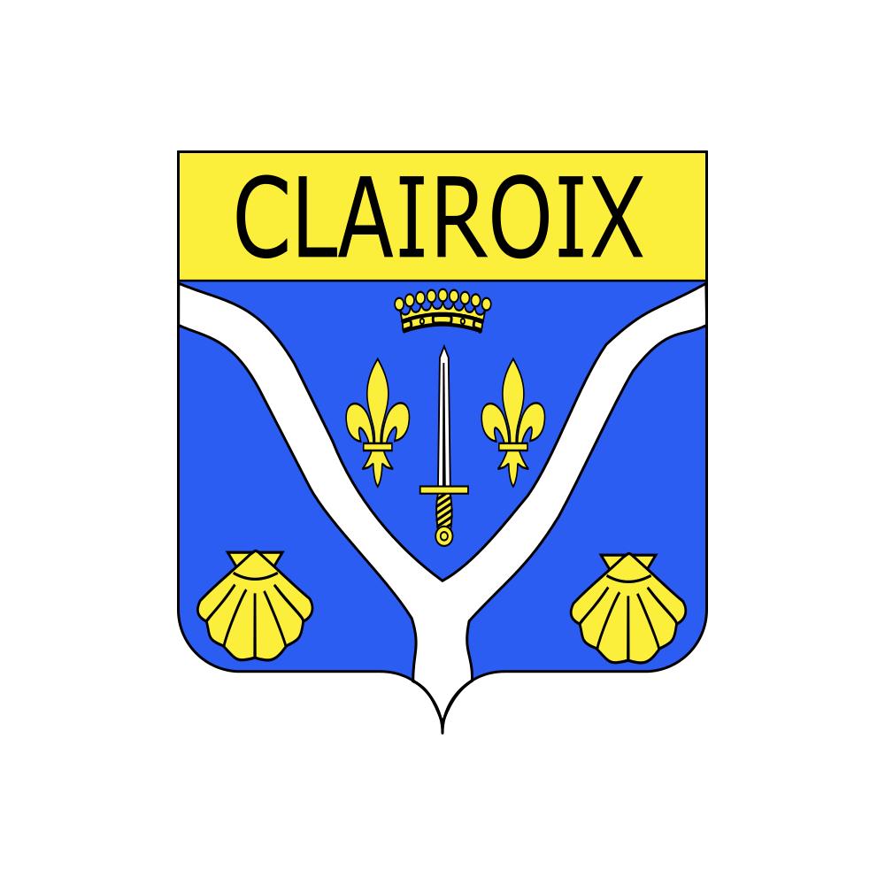 Clairoix 60 ville sticker blason écusson autocollant adhésif