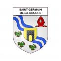 Stickers coat of arms Saint-Germain-de-la-Coudre adhesive sticker