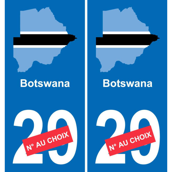 Botswana karte fahne aufkleber sticker plakette ez