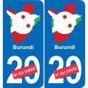 Burundi karte fahne aufkleber sticker plakette ez