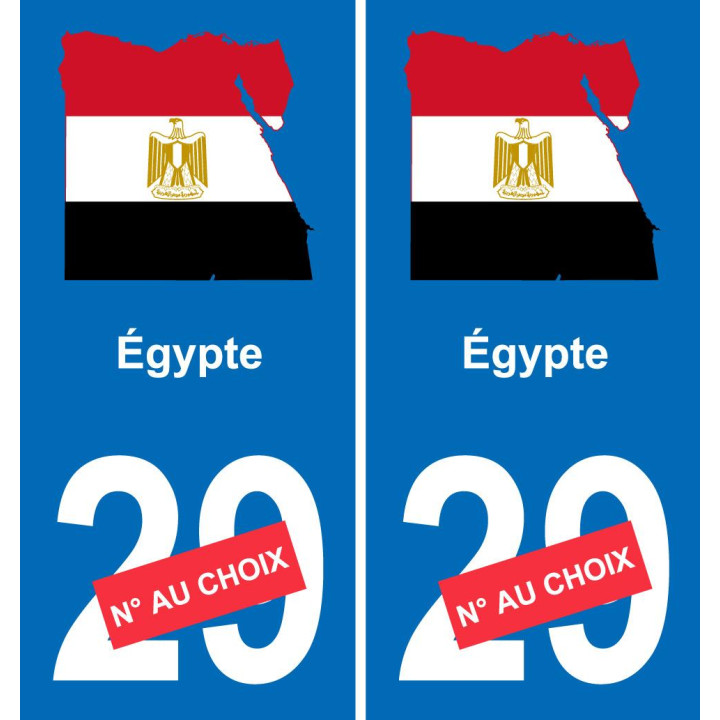 Egypt map flag sticker sticker plaque immatriculation