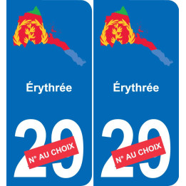 Eritrea karte fahne aufkleber sticker plakette ez
