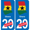 Ghana karte fahne aufkleber sticker plakette ez