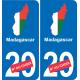France carte drapeau autocollant sticker plaque immatriculation