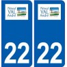 22 Pléneuf-Val-André logo ville autocollant plaque sticker