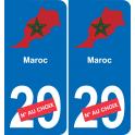 Marokko karte fahne aufkleber sticker plakette ez