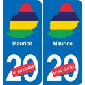 Mauritius karte fahne aufkleber sticker plakette ez
