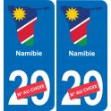 Namibia karte fahne aufkleber sticker plakette ez