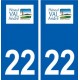 22 Pléneuf-Val-André logo ville autocollant plaque sticker