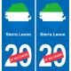 Sierra Leone karte fahne aufkleber sticker plakette ez