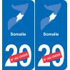 Somalia karte fahne aufkleber sticker plakette ez