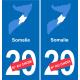 Somalia map flag sticker sticker plaque immatriculation