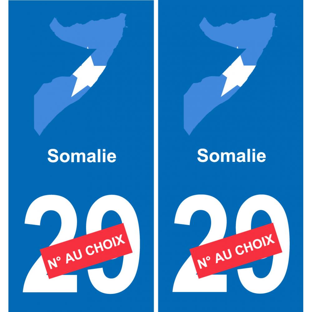 Somalia mapa de la bandera de la etiqueta engomada de la etiqueta engomada de la placa de matriculación