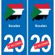 Sudan map flag sticker sticker plaque immatriculation