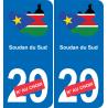 south sudan map flag sticker sticker plaque immatriculation