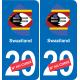 Swaziland map flag sticker sticker plaque immatriculation