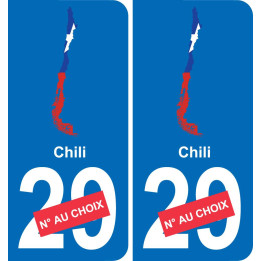 Chile karte fahne aufkleber sticker plakette ez