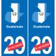 guatemala map flag sticker sticker plaque immatriculation