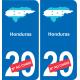 honduras karte fahne aufkleber sticker plakette ez