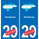 honduras karte fahne aufkleber sticker plakette ez
