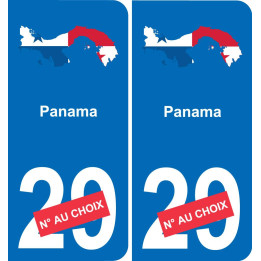 panama karte fahne aufkleber sticker plakette ez
