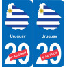 France carte drapeau autocollant sticker plaque immatriculation