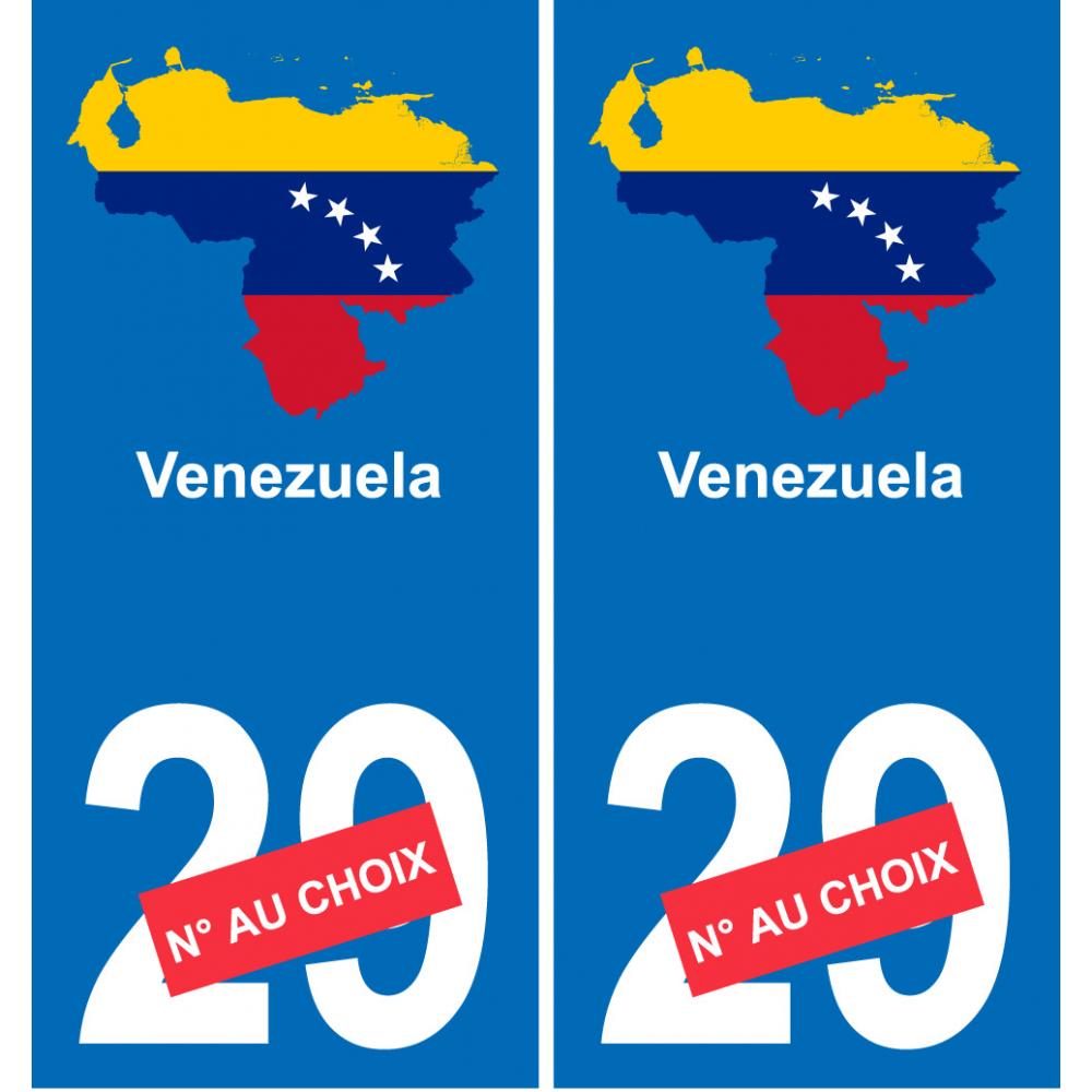 Venezuela map flag sticker sticker plaque immatriculation