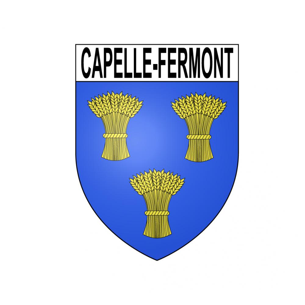 Capelle-Fermont Sticker wappen, gelsenkirchen, augsburg, klebender aufkleber