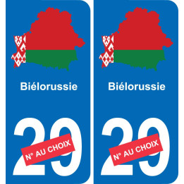 Weißrussland karte fahne aufkleber sticker plakette ez