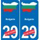 France carte drapeau autocollant sticker plaque immatriculation
