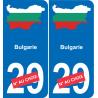 bulgarien karte fahne aufkleber sticker plakette ez