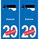 Estonia map flag sticker sticker plaque immatriculation