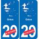 Greece map flag sticker sticker plaque immatriculation