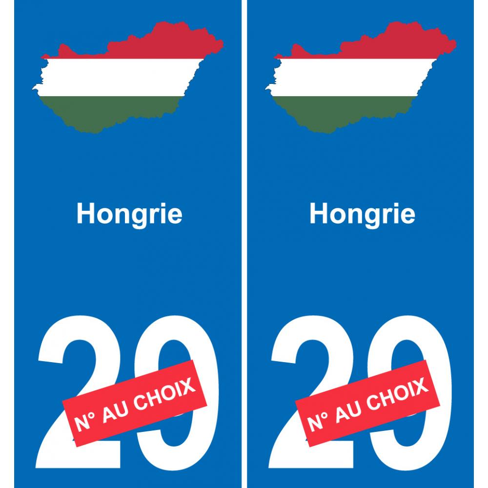 Hungary map flag sticker sticker plaque immatriculation